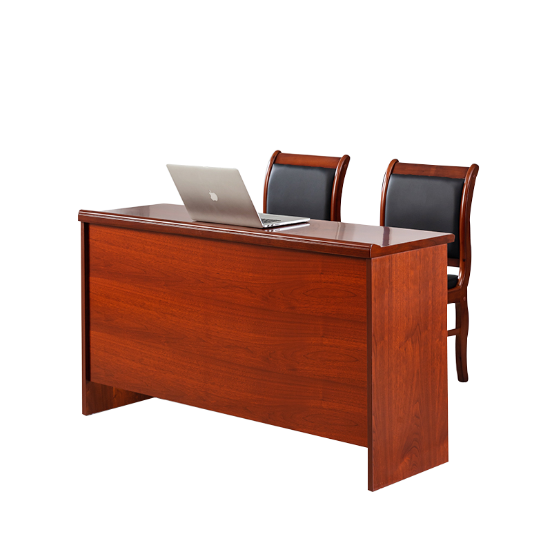 欧宝美培训桌实木贴皮油漆会议桌听讲桌长条办公桌洽谈桌带置物屉1800*400*760