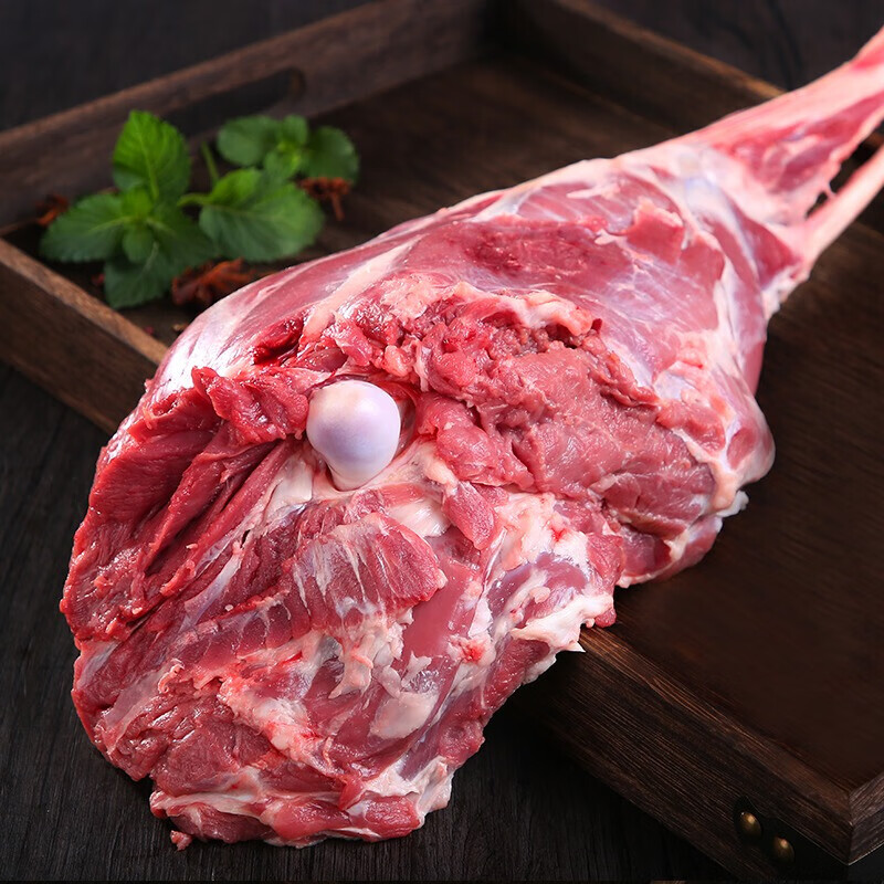 棠鲜生新鲜宁夏滩羊后腿 新鲜整根生羊腿 烧烤羊腿新鲜羔羊腿 5斤装羊
