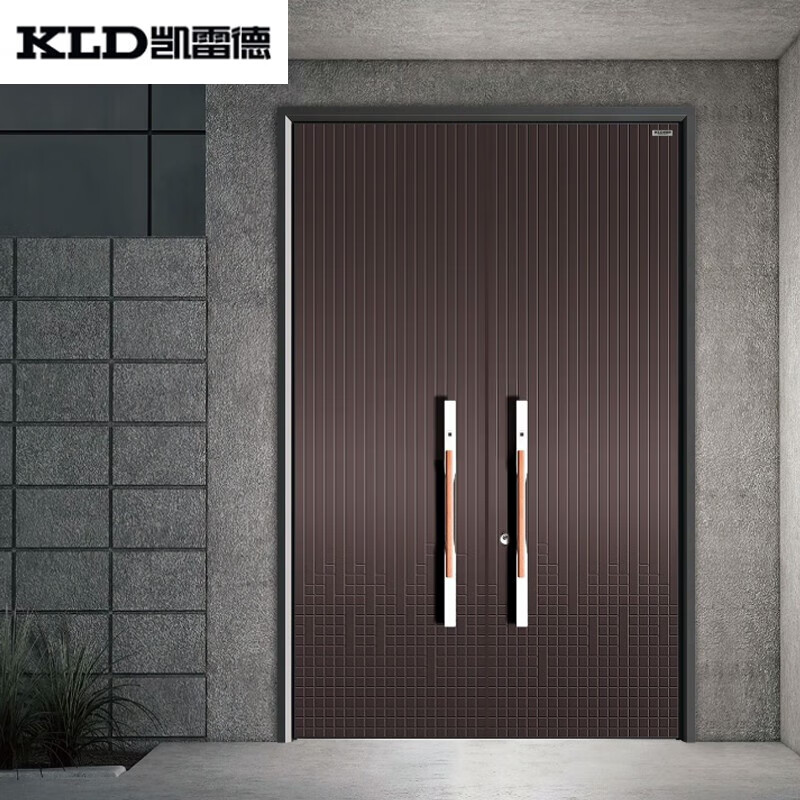 凯雷德门业(kld-k-1088 防火铝木装甲门)别墅安全防盗入户大门 每平方