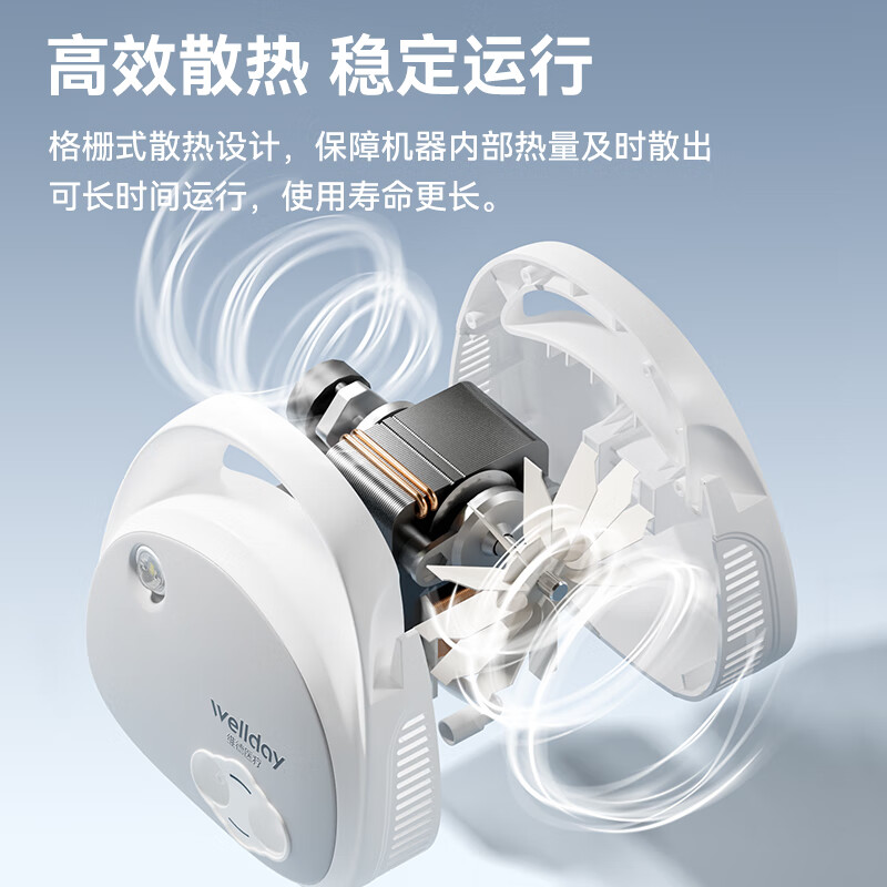 维德(WELLDAY)雾化器家用雾化机医用儿童成人老人空气压缩式雾化仪含面罩 【口碑款】压缩出雾KE-W21