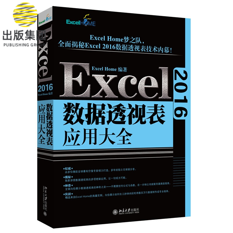 Excel 2016数据透视表应用大全 ExcelHome揭秘Excel数据透视表的多项 秘应用技术内幕 Excel软件高效办公软件教程书