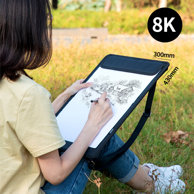 得力画夹画板a3户外便携儿童画板8k4开绘画板美术生用多功能速写 8k