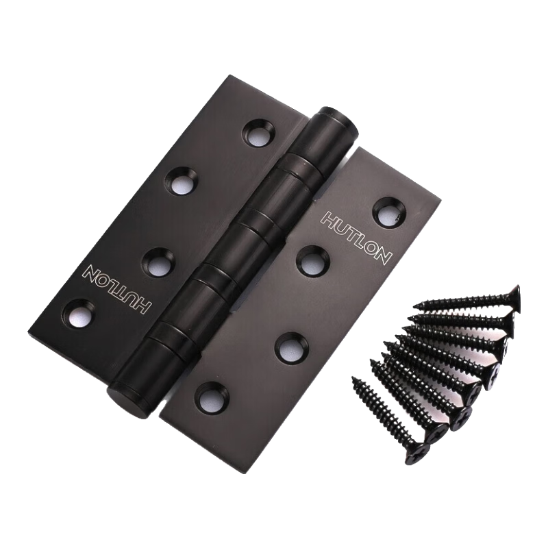 匯泰龍合頁 不銹鋼合頁 房門合頁 平開合頁 鉸鏈 4寸 啞黑 2片