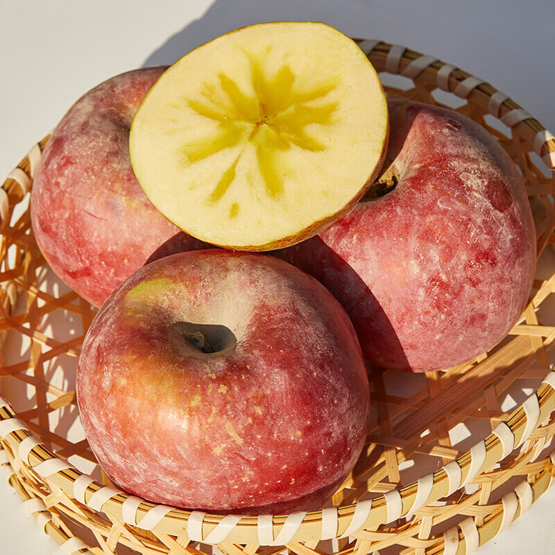 阿克苏苹果正宗新疆阿克苏冰糖心苹果当季应季新鲜时令水果整箱红富士丑苹果 【家庭装】净重8.5斤单果75-85mm