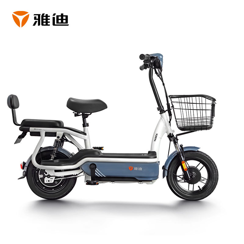 00已售:10雅迪尚程电动车电自锂电池48v代步都市骑行电动自行车 男女