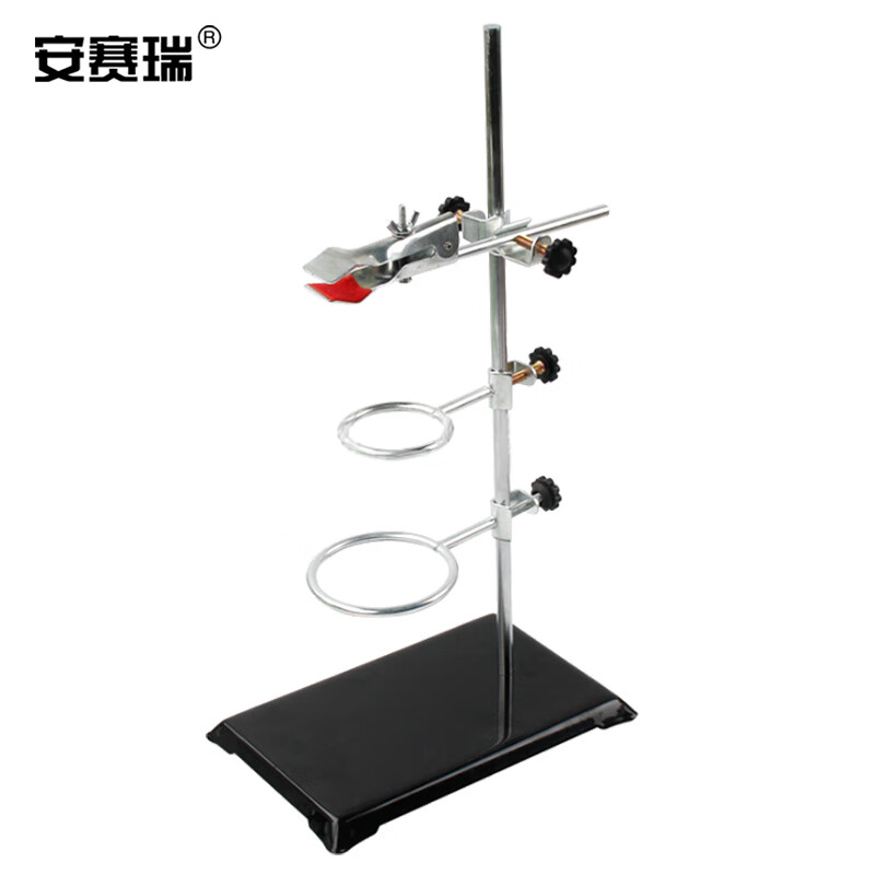 安赛瑞 铁架台 实验室仪器支架全套方座支架滴定台烧瓶夹十字夹 40cm