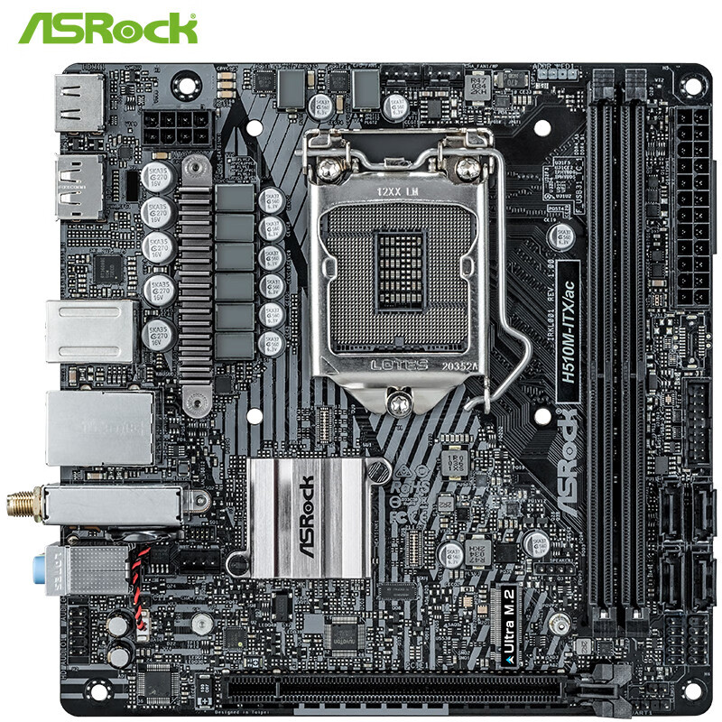 华擎（ASRock）H510M-ITX/ac主板 支持CPU 10100/10400/11400F（Intel H510/LGA 1200）
