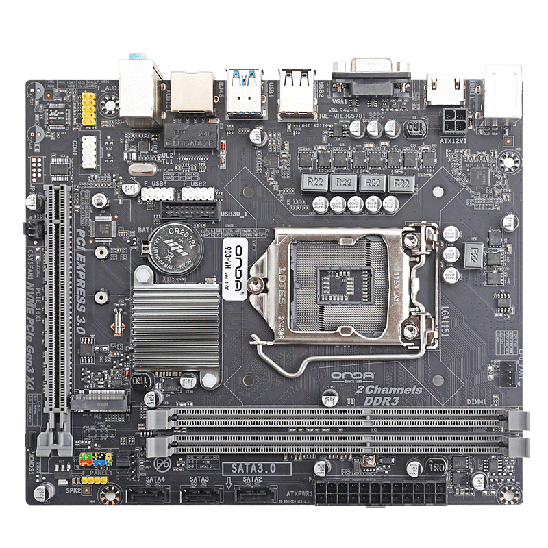 昂达（ONDA）9D3-VH （Intel B250/LGA 1151） 支持6789代处理器 DDR3主板