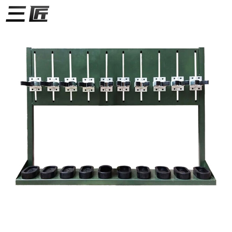 三匠 95便携式枪架枪柜装备金属架子摆放军绿色战术支架16支装