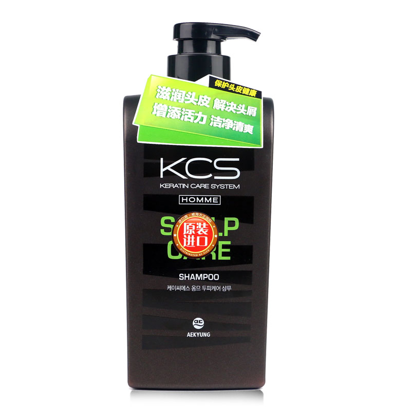 爱敬(aekyung)韩国进口爱敬kcs男士洗发水控油清爽滋润去屑550ml 男士