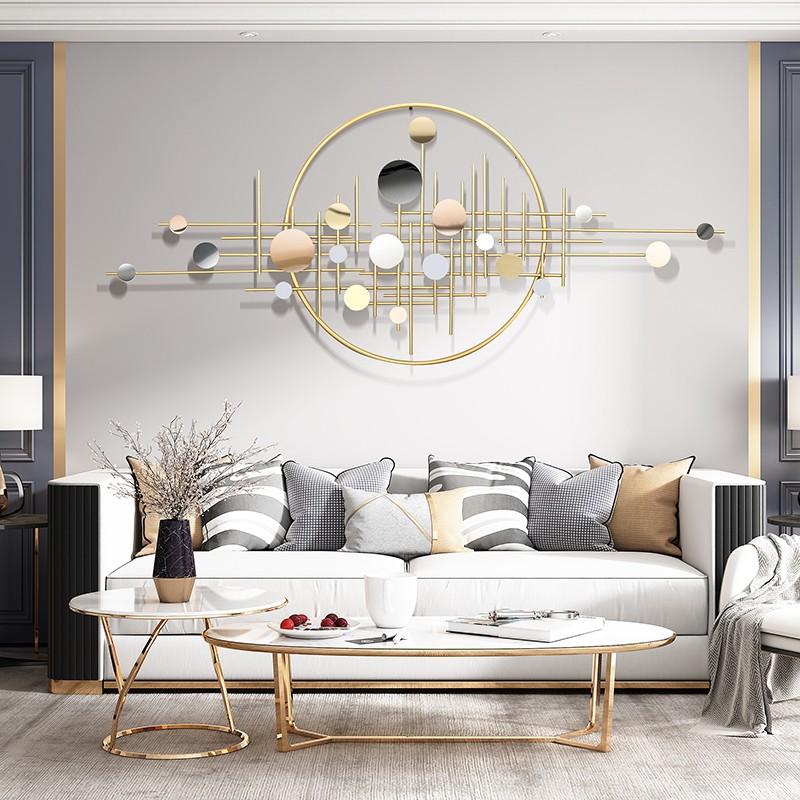 普赛克轻奢铁艺家居客厅壁饰背景墙面创意卧室金属北欧装饰壁挂艺术挂件 绚丽缤纷大号198使用感如何?