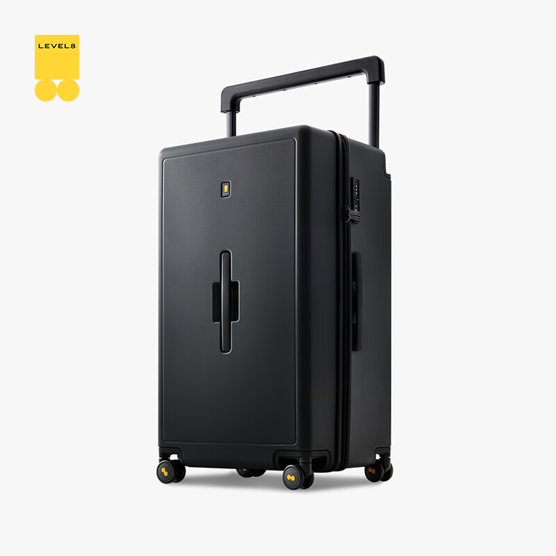 地平线8号（LEVEL8）行李箱 男女28英寸大旅行家宽拉杆大容量托运万向轮PC拉杆箱 黑色