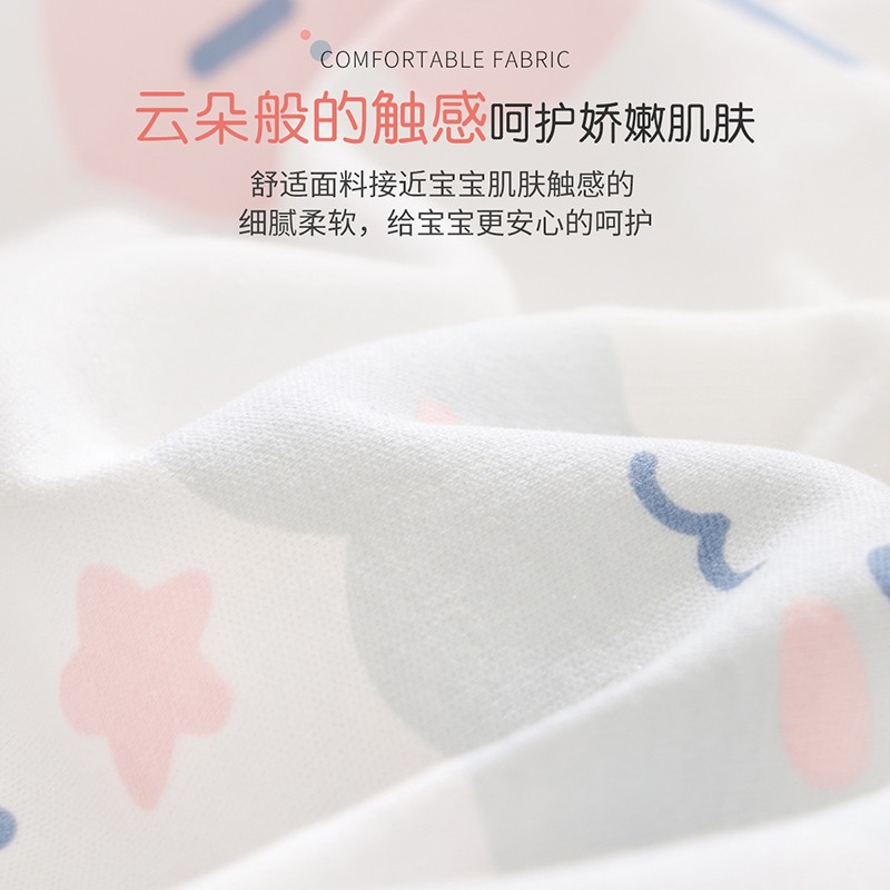 圣贝恩(sepeon)新生婴儿抱被初生儿包被抱毯子宝宝被子包巾纯棉产房春夏秋冬用品 蕊娜【双芯-可脱胆】100*100cm