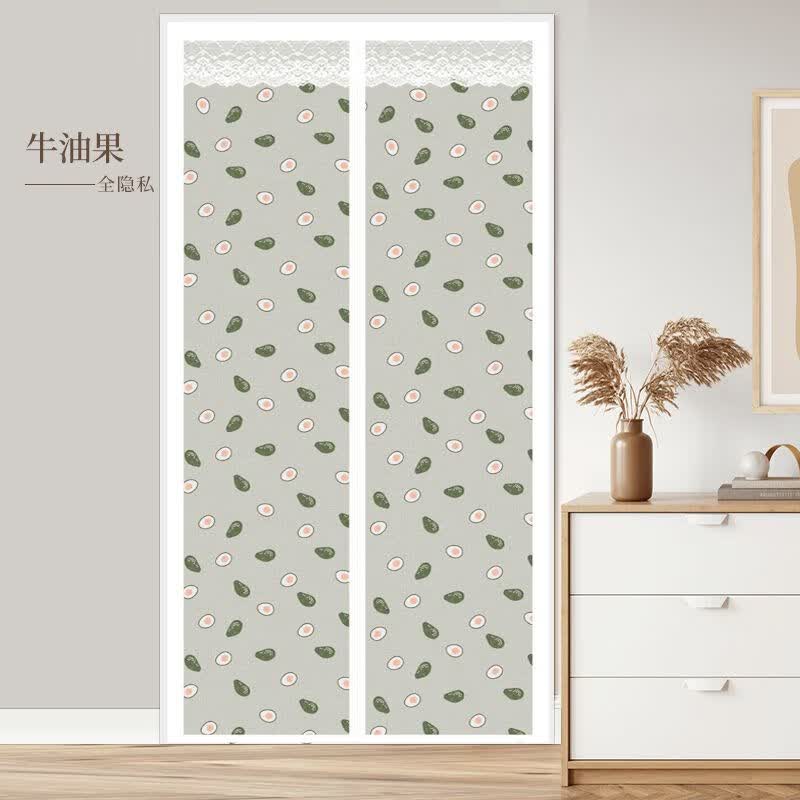 门帘遮挡 隐私防蚊通风2025新款子款透气双开门免打孔卧室磁吸 的 x高