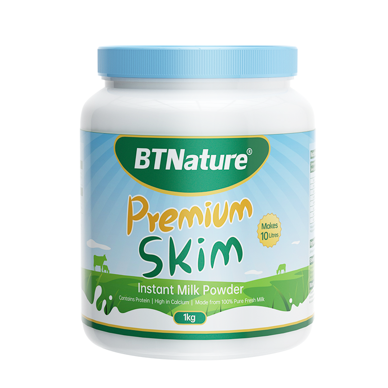 BTNature贝特恩 蓝胖子 成人脱脂高钙奶粉 1kg 