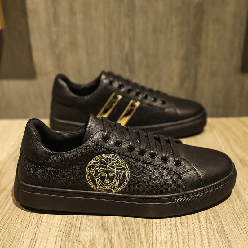 vzvy美杜莎 瓦莎琪欧洲站男鞋夏季潮牌欧货高端美杜莎头层牛皮男新款