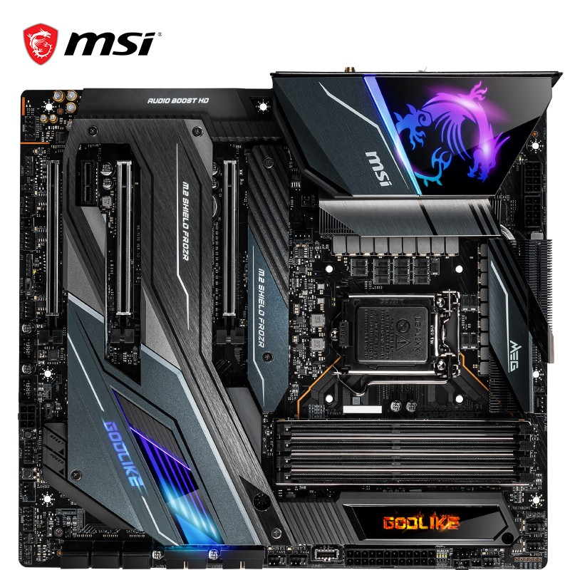 微星(MSI)MEG Z490 GODLIKE超神板电脑主板 支持WIFI6 CPU 10900K/10700K（Intel Z490/LGA 1200）