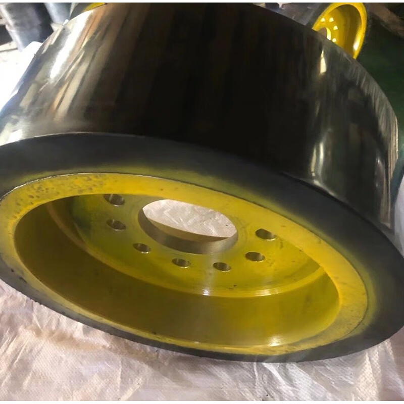 泥之昕批发承重滚轮 平板车拖车实心胶轮圆形平面式胶轮 承重轮 承重
