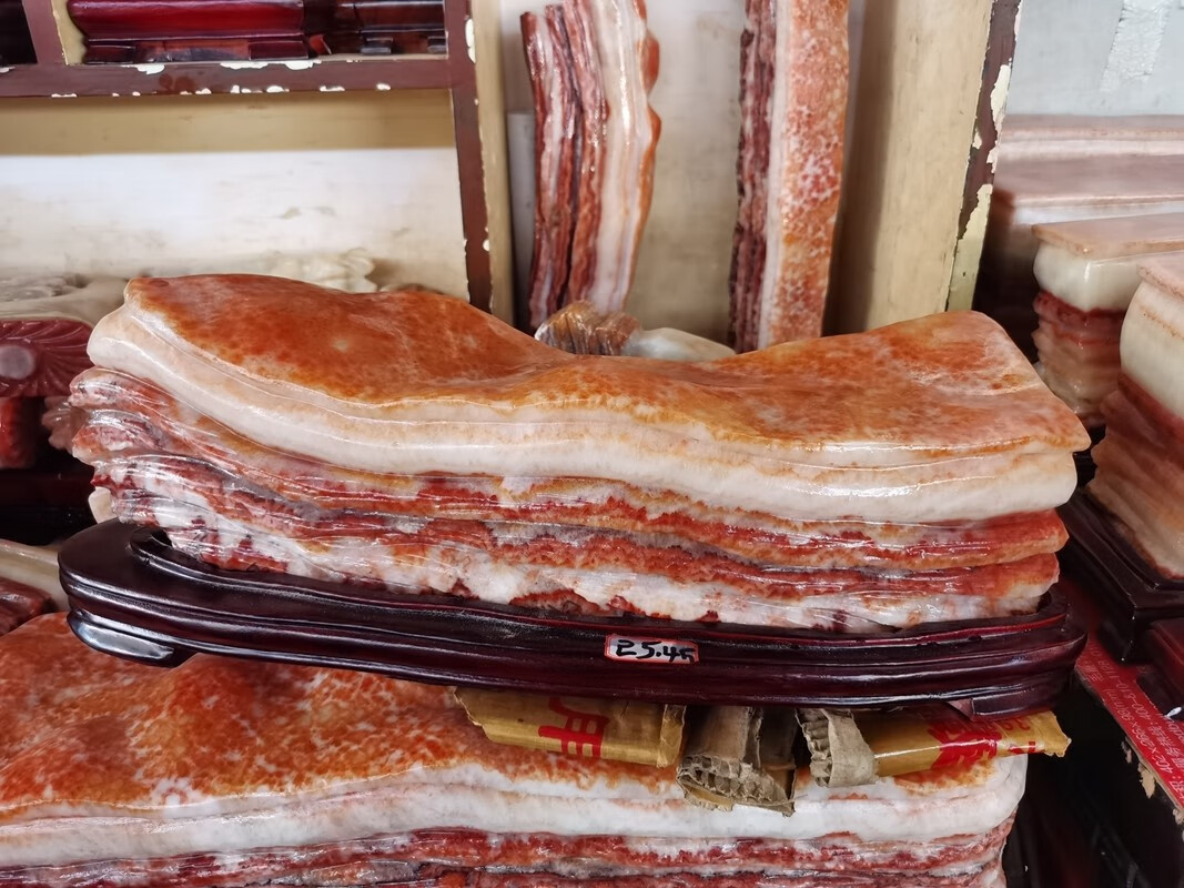 猪肉石 猪肉石彩霞石猪肉石彩霞石富贵石观赏奇石天然原石论斤卖4