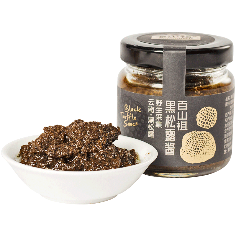 BaiShanZu 百山祖 黑松露酱烩饭酱意面调味酱寿司海鲜牛排酱料90g