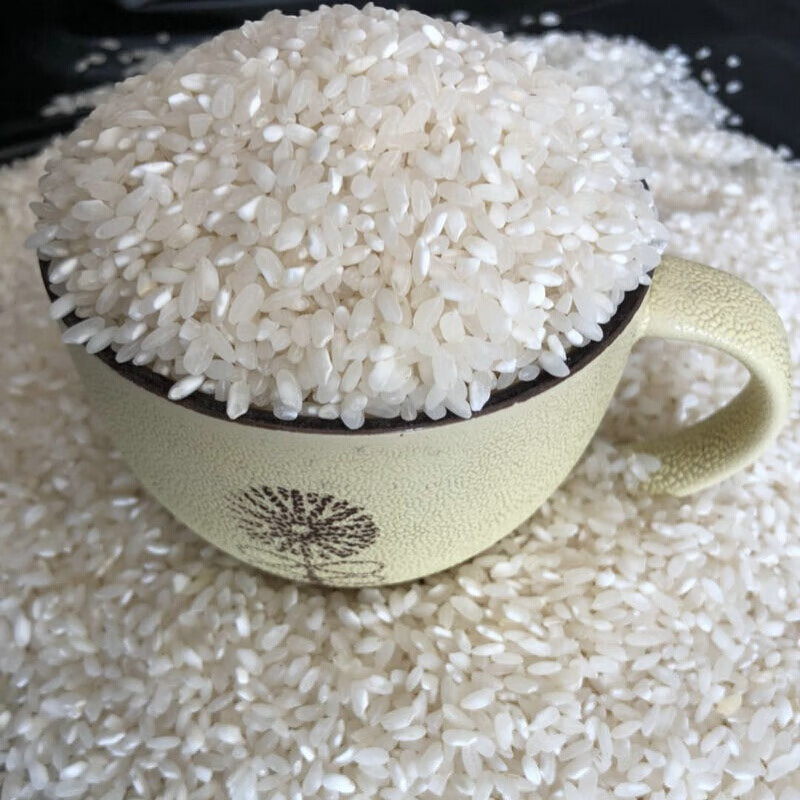 虎钢馋安徽大米早籼米早稻米糙米肠粉杂交新圆粒无黏性农家斤