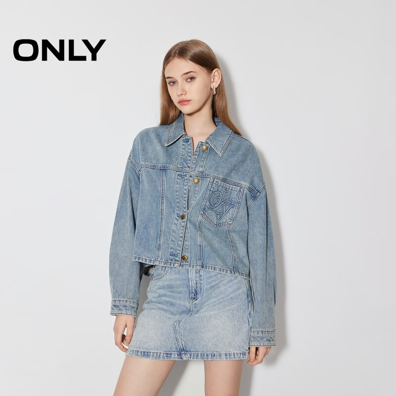 ONLYONLY2025�����¿���԰ٴ����������ݶ̿�ţ�г���Ů|125162006 J33 ����350ţ��ϴˮ M (165) 84A