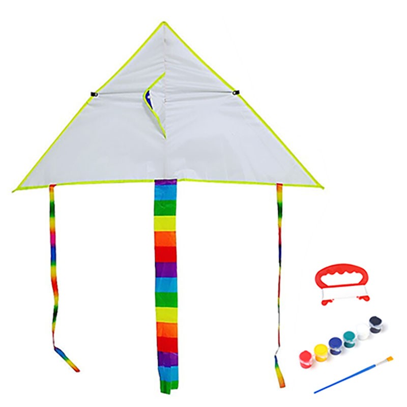 缔羽 diy风筝儿童男孩女孩手工玩具涂色绘画材料包幼儿园空白潍坊风筝