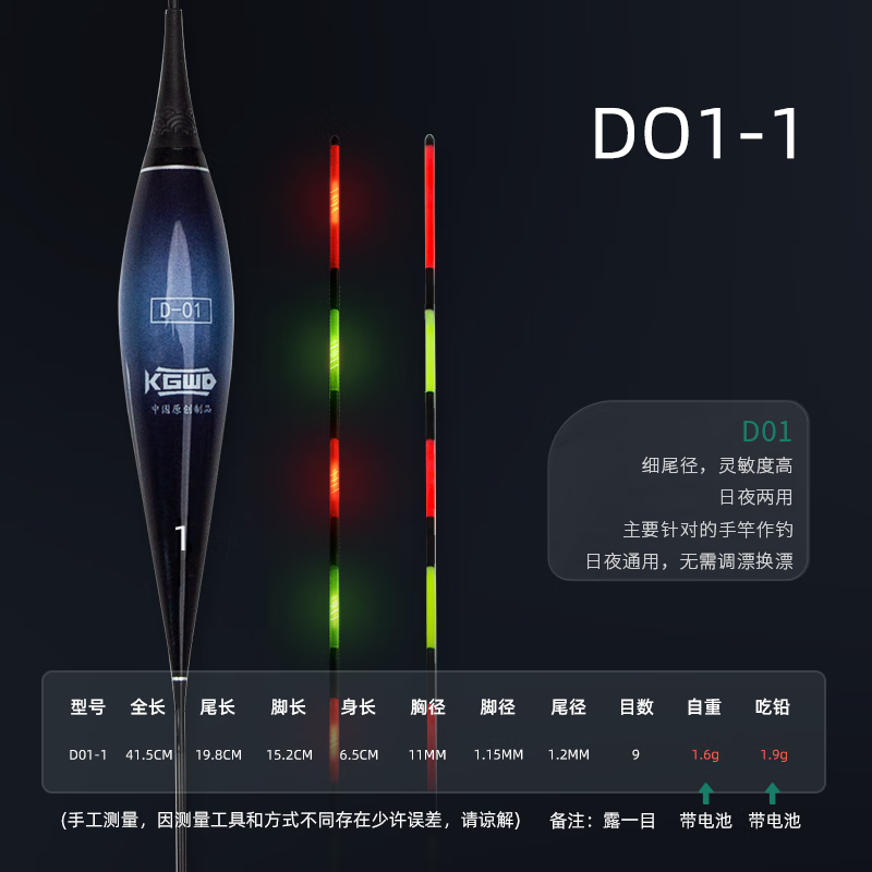 空鈎悟道(konggouwudao)空钩悟道高灵敏夜光漂 超亮硬尾醒目电子漂日