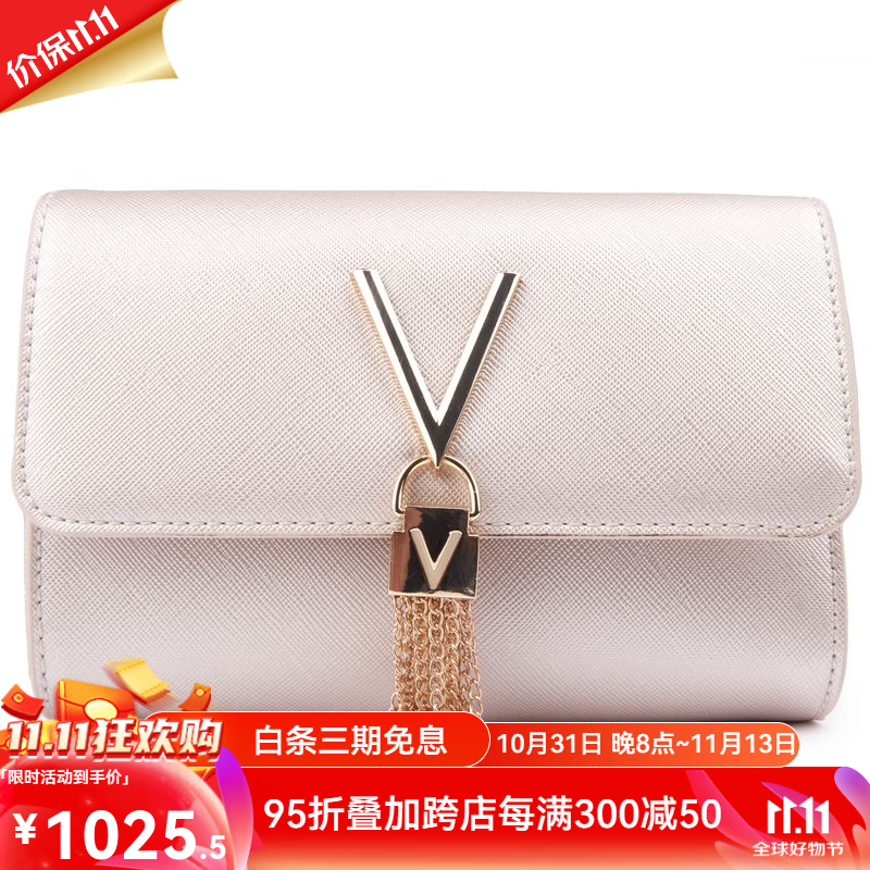 valentino手提包女 精美优雅气质divina前扣饰物防尘袋休闲通勤链条单