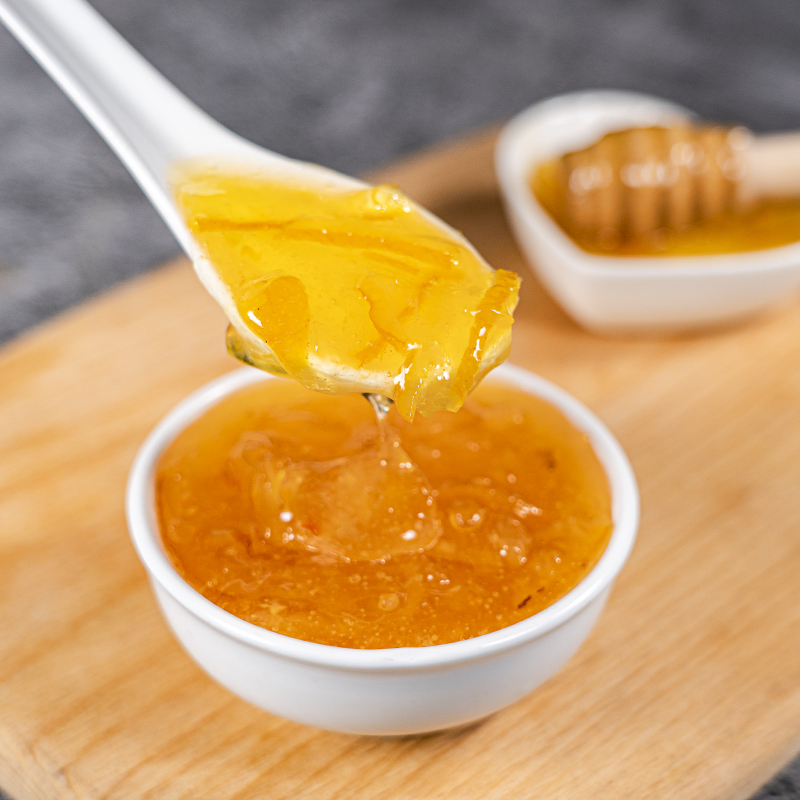 虎钢馋韩国蜂蜜柚子酱 原装进口蜜柚果肉茶酱水果茶饮品奶茶店原料2斤