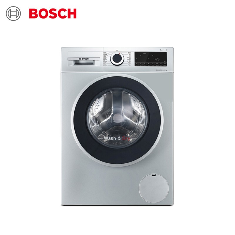 博世(BOSCH)10公斤全自动变频滚筒洗烘一体机 99.99%除菌 快洗快烘 智能烘 BLDC电机 WNA154X80W