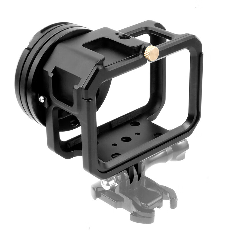 飞超 适用GoPro13兔笼GoPro12/11/10/9运动相机金属保护框冷靴拓展补光灯麦克风可安装M52滤镜 旋钮款+滤镜座+滤镜+防尘盖*KF41279-C