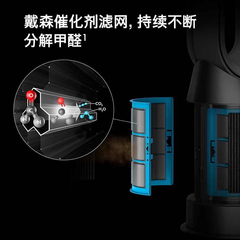 【同价618】戴森 DYSON HP09 多功能无叶暖风扇 兼具空气净化器取暖器功能 除菌除甲醛 四季适用 白金色