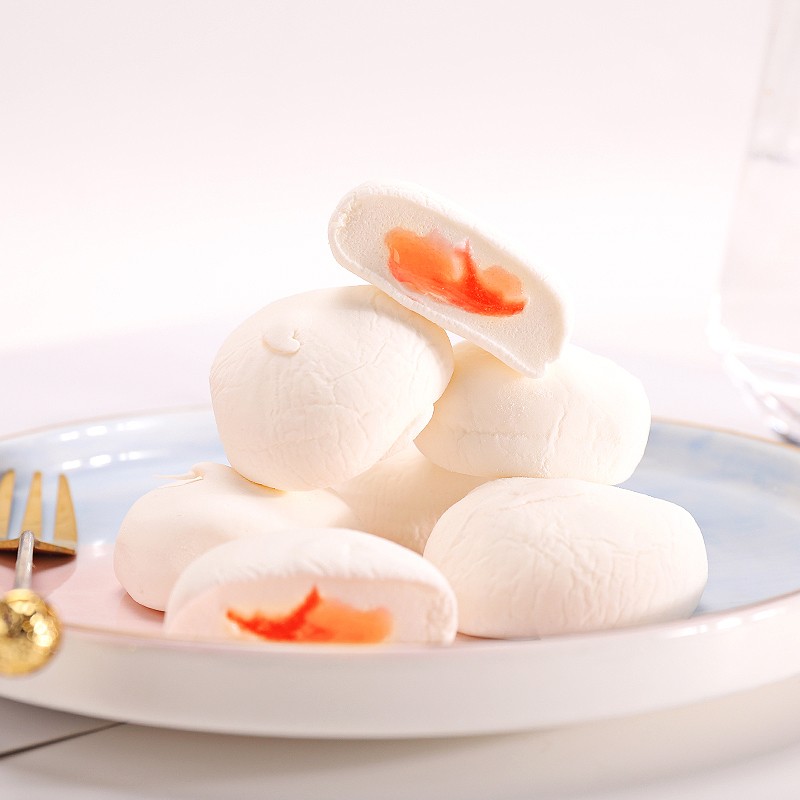 海岛大亨棉花糖网红风味夹心软糖零食糖果办公 休闲零食 棉花糖35g*10