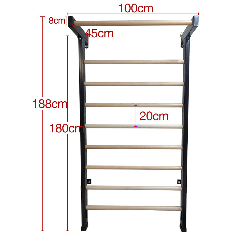 施罗斯肋架   新肋木架室内侧弯矫形锻炼墙壁安装肋木脊柱侧弯架瑜伽