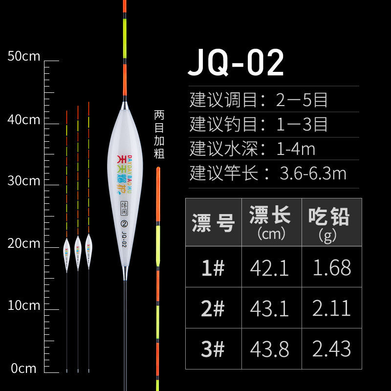 纳米浮漂高灵敏醒目加粗野钓抗走水冬钓鲫鱼漂盒套装  天天爆护-jq02