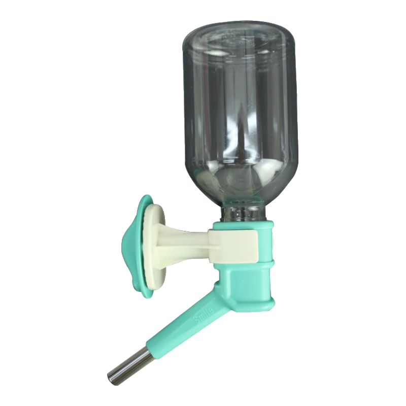 禾其狗狗飲水器掛式水壺 寵物貓狗自動(dòng)喝水器頭泰迪禾小型犬其喂水器 碧藍(lán)色配330ml瓶