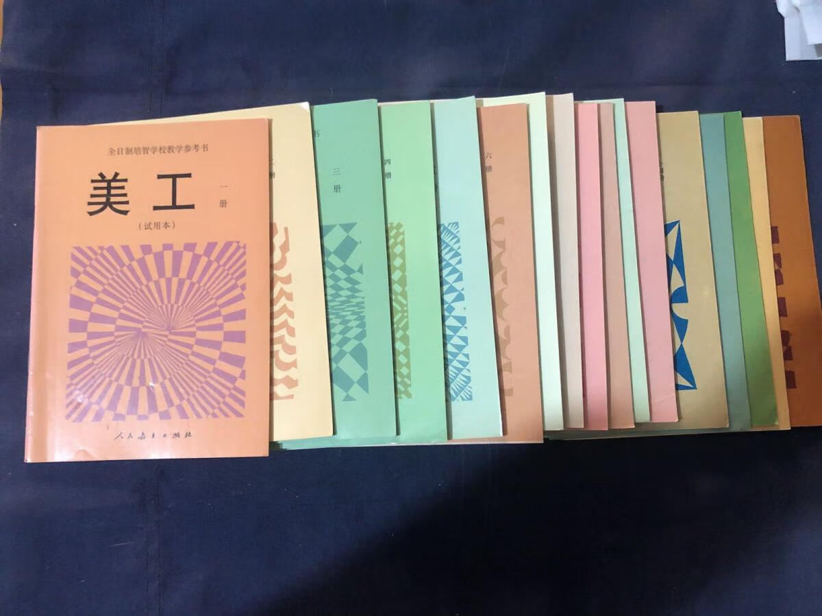 [二手9成新]全日制培智学校教学参考书 试用本 美工 全套十八册合售