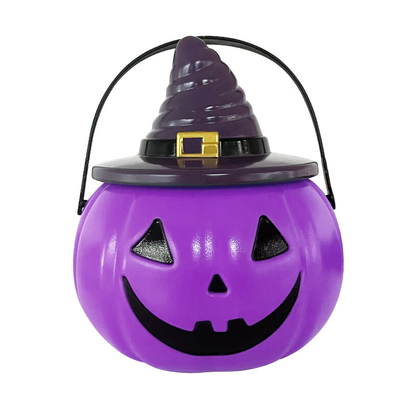 阿麦斯（amos）4D水果爆汁软糖果汁夹心软糖南瓜形罐休闲零食儿童搞怪新年礼物 紫南瓜糖果罐 150g