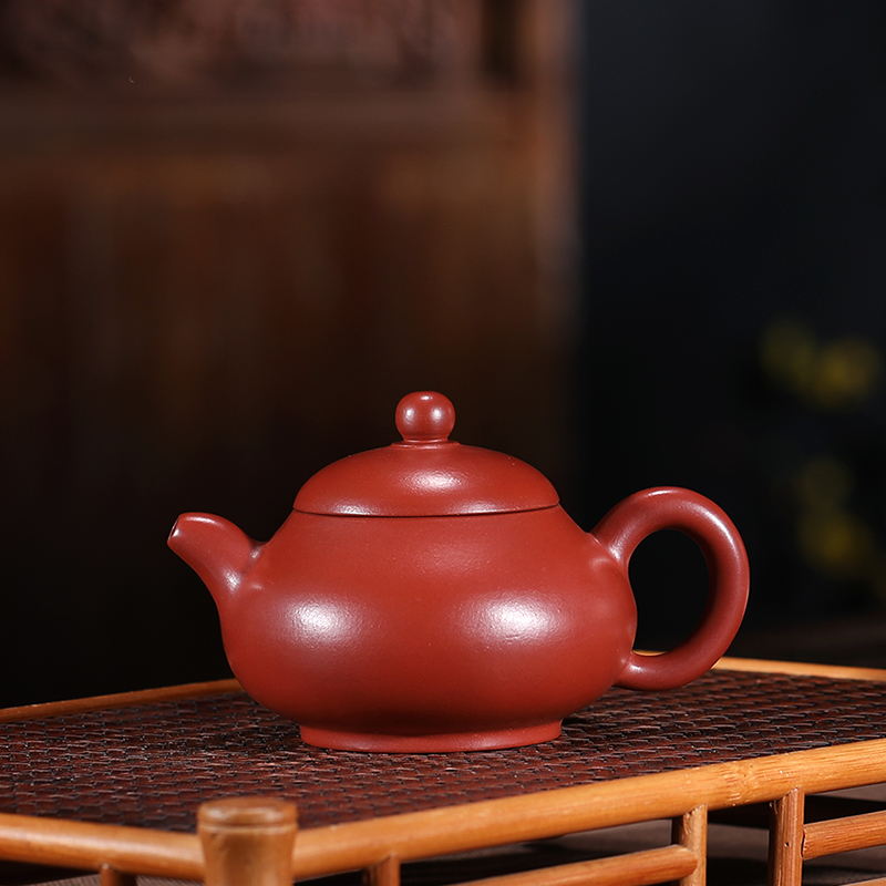 陶舍轩宜兴紫砂壶 原矿大红袍【玉乳】泡养效果好 制壶名家单芳制作