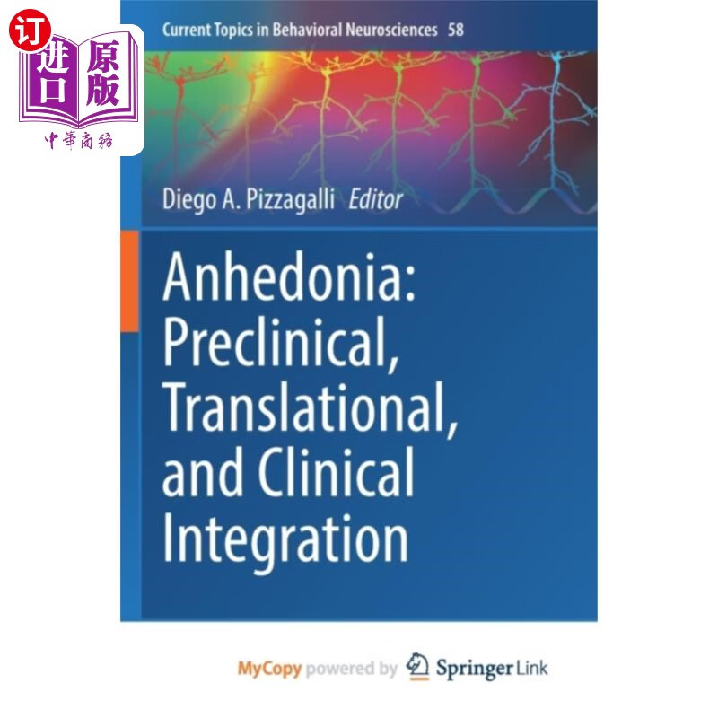 海外直订医药图书anhedonia 快感缺乏
