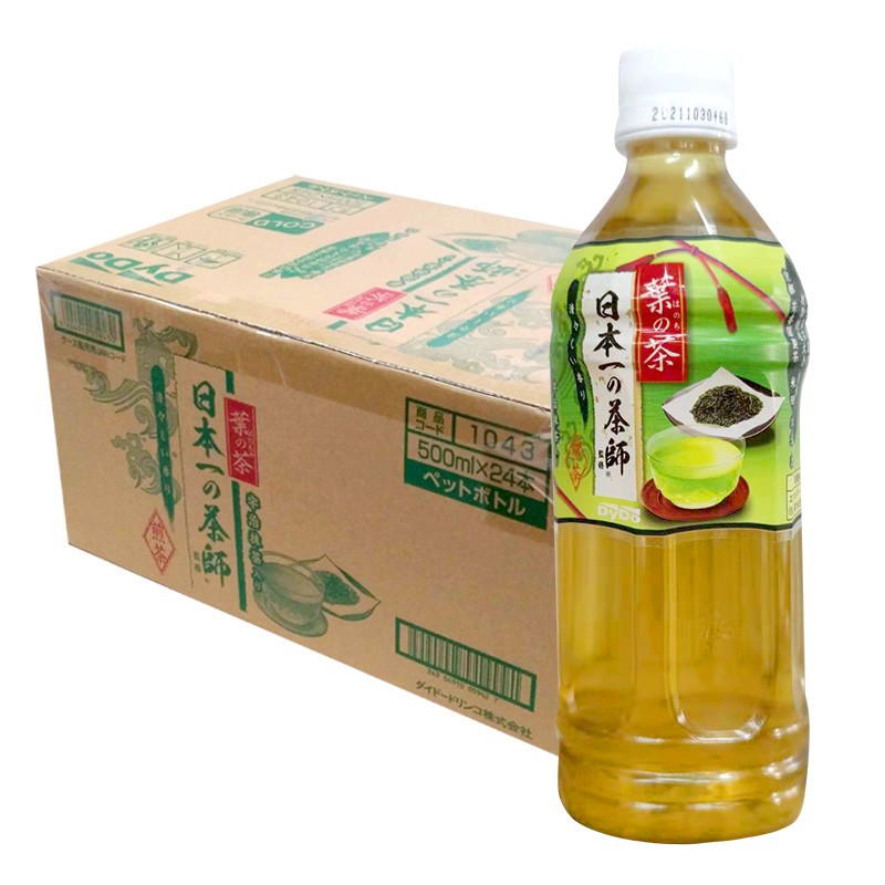 日本原装进口 达亦多DyDo 绿茶饮料 500ml/24瓶 解渴消暑