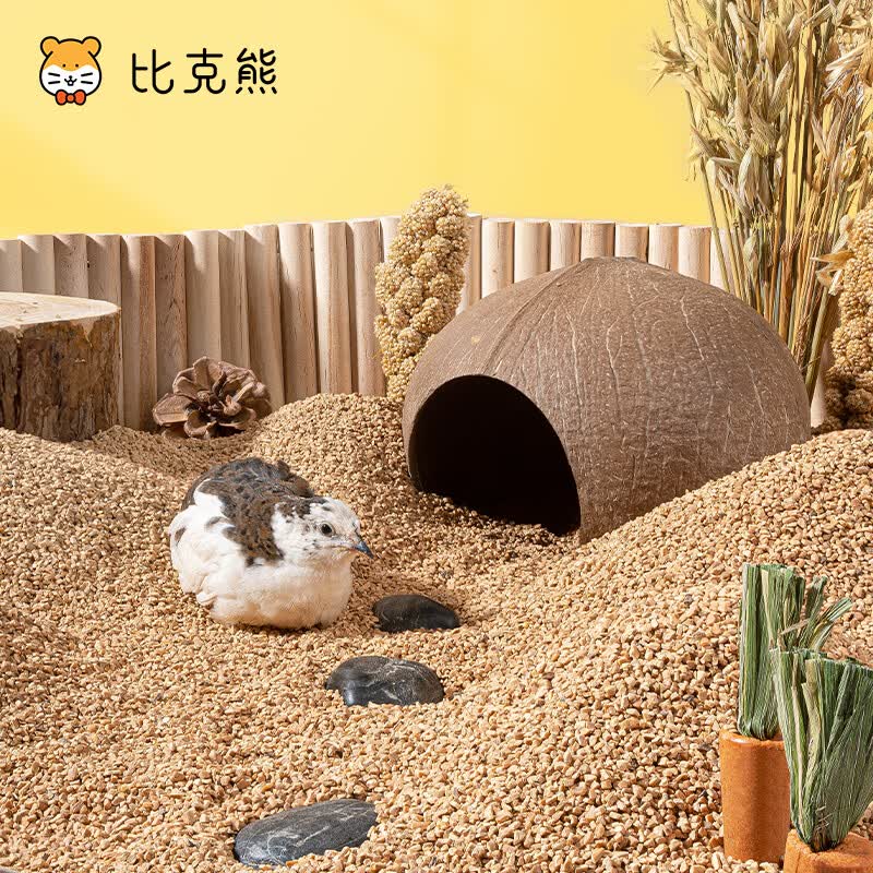 比克熊芦丁鸡核桃沙祛味砂垫料无尘发酵床分解宠物卢丁鸡鹌鹑专用饲养品使用感如何?