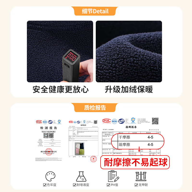 巴布豆儿童加绒卫衣秋冬女童摇粒绒半开领保暖上衣男童时尚设计感童装 藏青 150