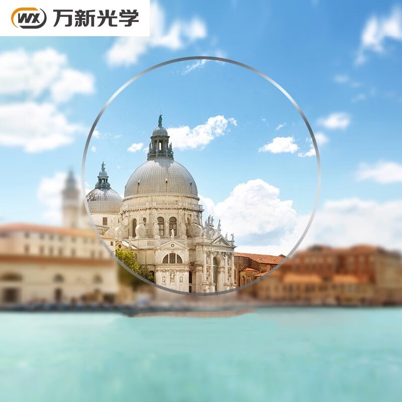 万新（WAN XIN）近视眼镜配眼镜框防蓝光非球面男女组合镜框多种框型选择宝岛配镜 5002-黑银色-不规则框 1.56多屏防蓝光片【50-300度】