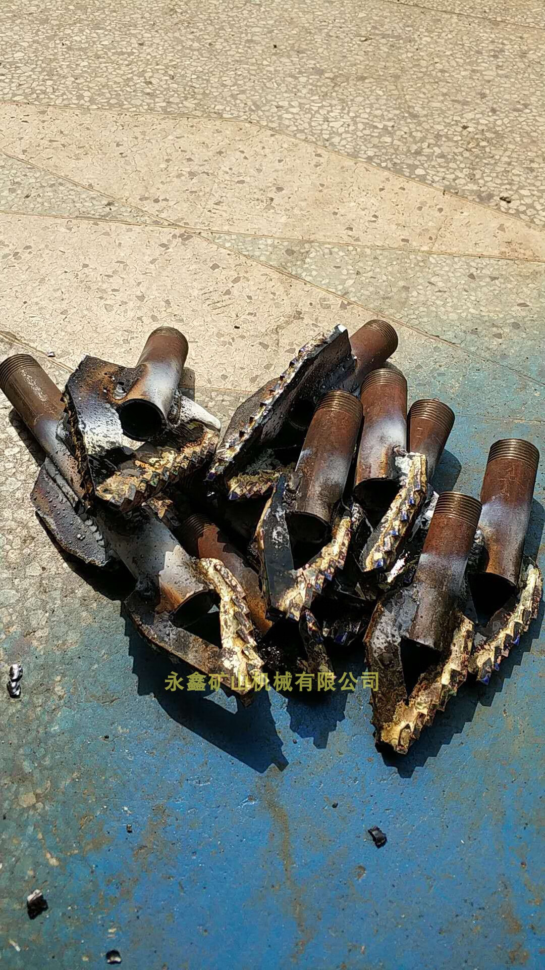 元族打井设备 钻井机钻头两叶三叶五叶合金 打井机家用小型泥沙 5公分