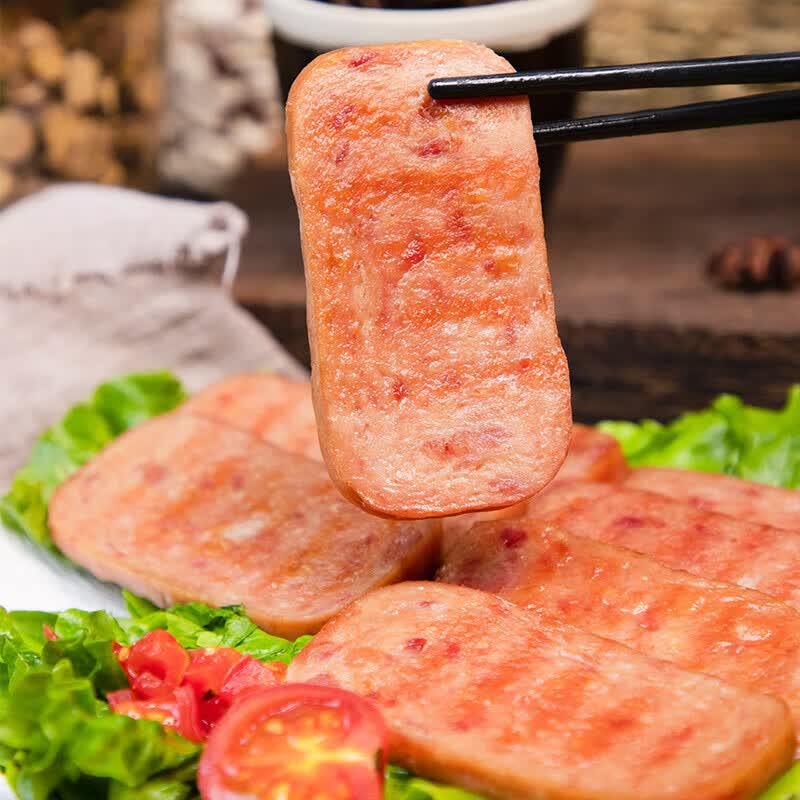 双汇肉力九十午餐肉罐头肉类火明治罐头即食 午餐肉罐头198g