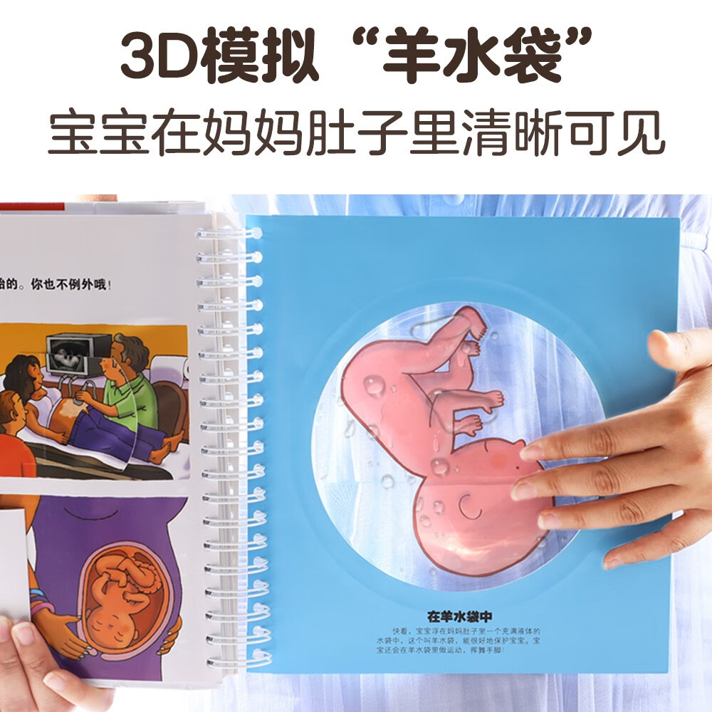 我们的身体(学前儿童生理启蒙读物)羊水袋书儿童科普立体书机关书3-6岁幼儿园儿童书籍乐乐趣童书【绿色印刷产品】暑假阅读暑假课外书课外暑假自主阅读暑期假期读物