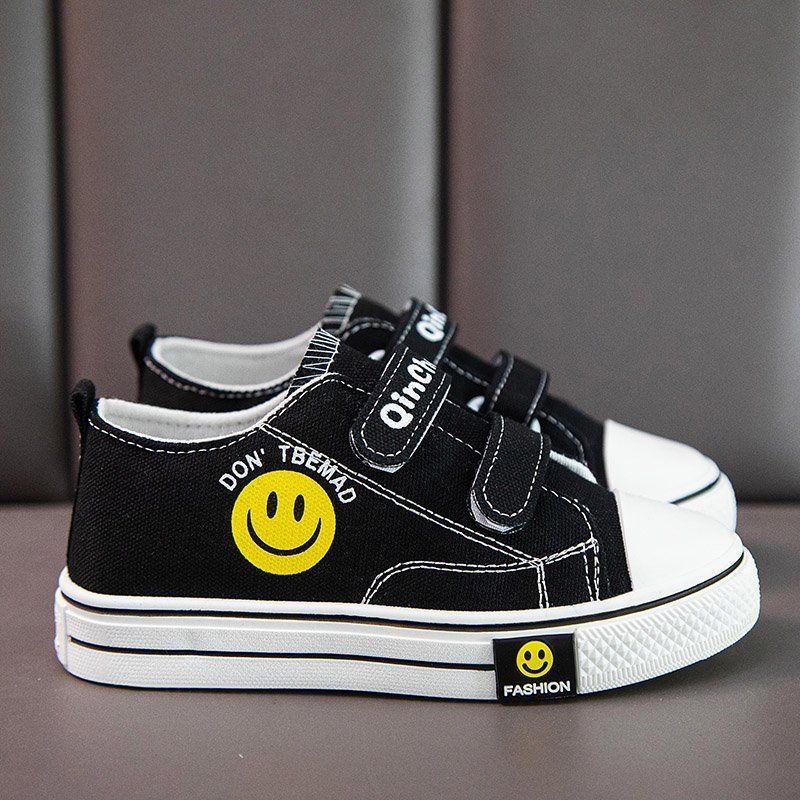 积极宝贝儿童休闲鞋春秋季男童小学生帆布鞋女童中大童软底百搭运动鞋