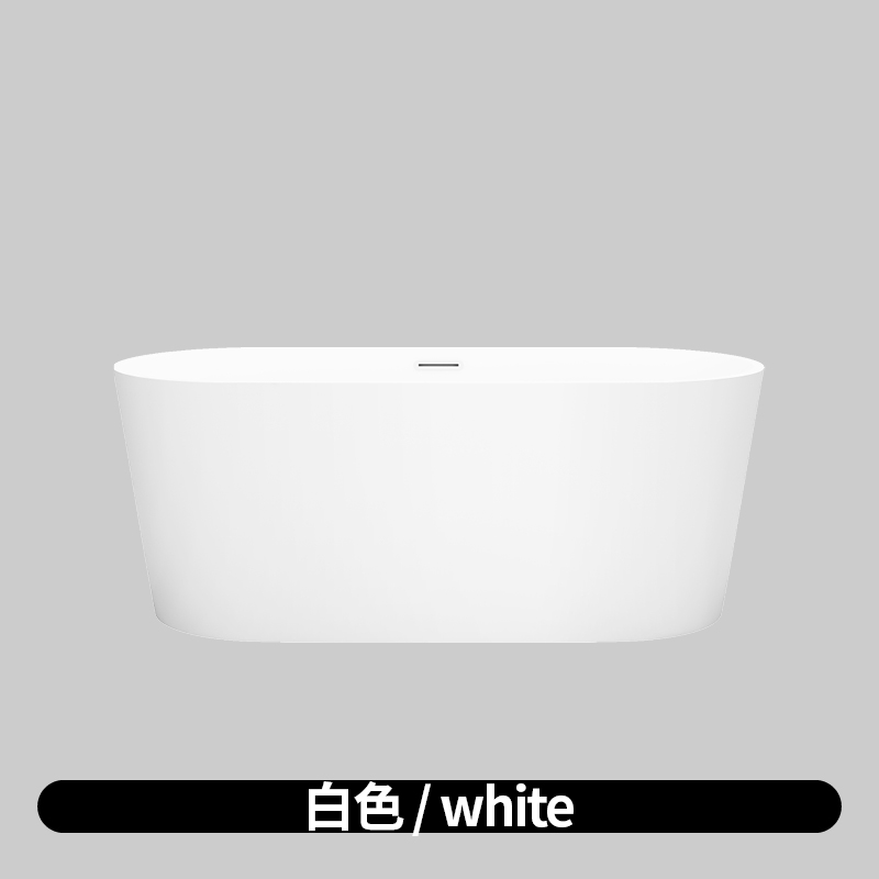 欧凯伦（OKALEN）浴缸亚克力独立式成人小户型家用1.2米-1.7米 白色空缸 约1.6m